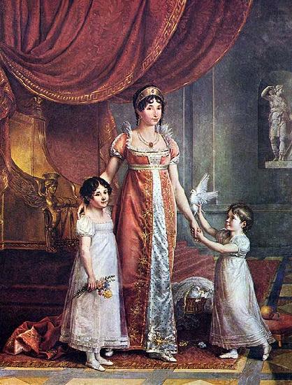 unknow artist Portrat der Konigin Julia Bonaparte mit ihren Tochtern china oil painting image